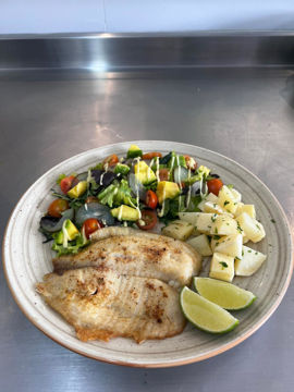 Plato ligero con tilapia